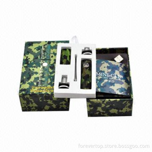 Camo Wax Vaporizer with 3.3 to 4.2V Normal Working Voltage, Measures 103 x 17.3mm